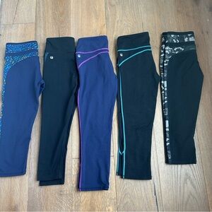 Fabletics Lot of 5 Size XS cropped leggings